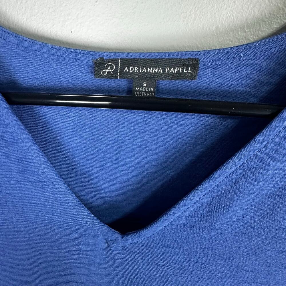 Adrianna Papell Flutter Cap Sleeve Loose Fit Top - Picture 2 of 4